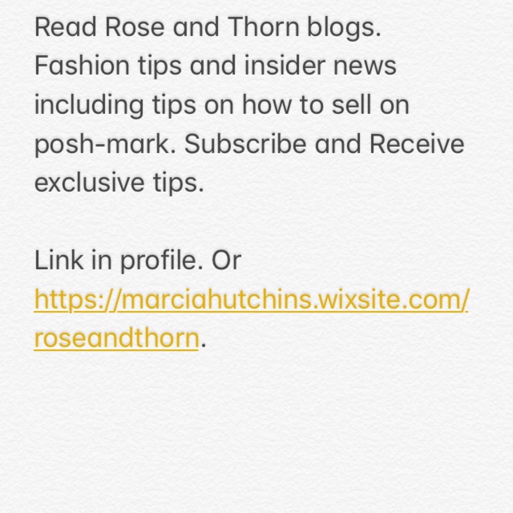 Rose and thorn blogs